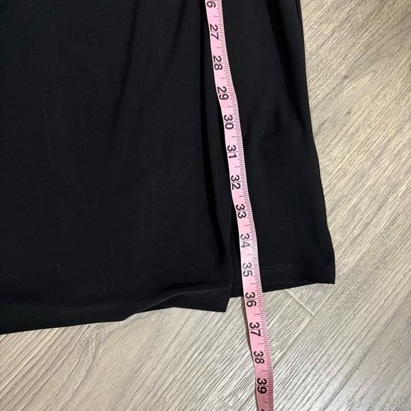 Lauren Ralph Lauren Ruched Sleeveless Dress Black White Size 8P Classic Stretch - Picture 9 of 13